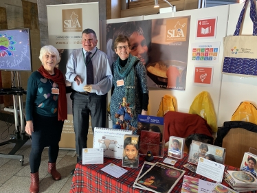 Jeremy Balfour MSP with Scottish Love in Action founder Gillie Davidson and trustee Sheila Cannell